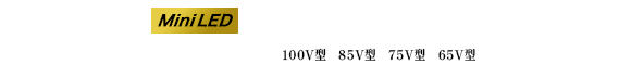 タイムシフトマシン 4K Mini LED液晶レグザ Z9 SERIES 100v型 85V型 75V型 65V型 Z970R