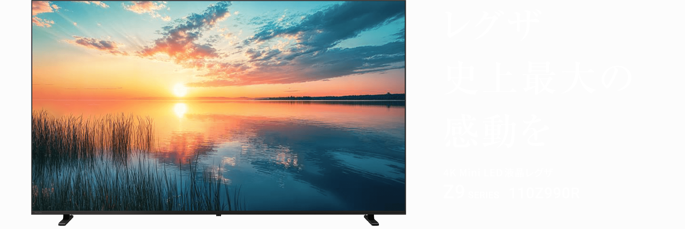 レグザ史上最大の感動を 4K Mini LED液晶レグザ Z9 SERIES 110Z990R